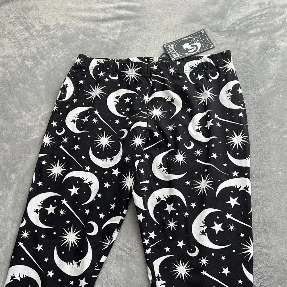 NWT Killstar Under The Stars Leggings Black White Size XXL - Picture 2 of 12